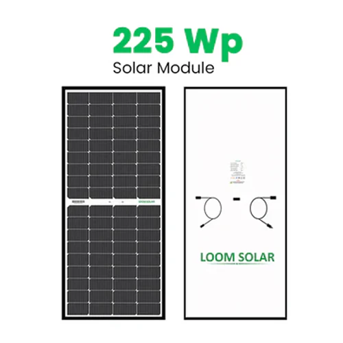 Loom Solar Mono PERC, Half-Cut 225 Wp, 12 V Solar Panel for Inverter Battery Charging