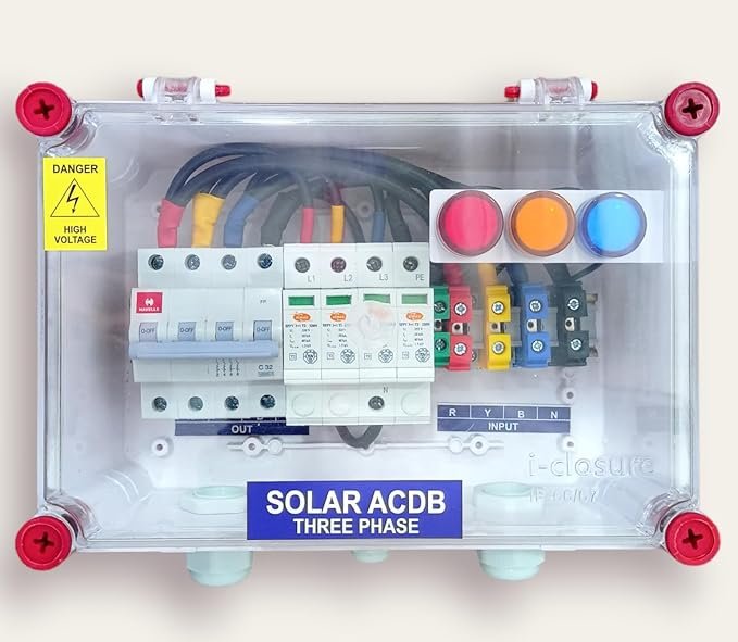 Kenbrook Solar ACDB Three Phase Inbuilt AC MCB 32A